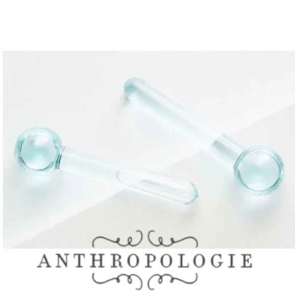 Anthropologie Spa Relaxation Cooling Facial Globes,  Blue - Picture 1 of 15